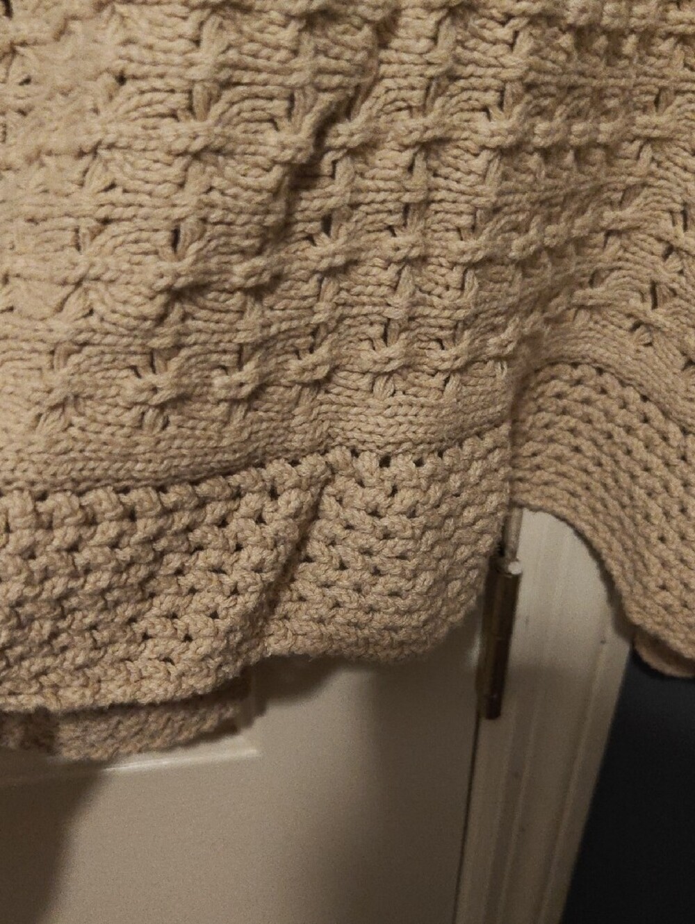 Open-Front Knit Cardigan Sweater - Taupe - Picture 6 of 6
